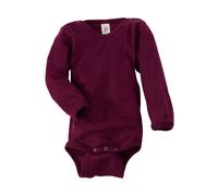 Engel Natur Baby Body Langarm Wolle Seide orchidee Gr.74/80