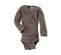 Engel Natur Baby-Body langarm,Wolle/Seide 98/104 Walnuss