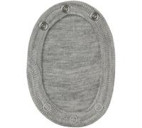 Engel Natur Baby Body-Verlängerung 3er-Pack Bio-Wolle/Seide Hellgrau Melange One Size