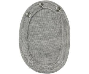 Engel Natur Baby Body-Verlängerung 3er-Pack Bio-Wolle/Seide Hellgrau Melange One Size
