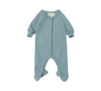 Engel Natur Baby Frühchen Schlafoverall mit Fuß Feinripp bergblau Gr. 50