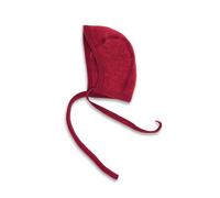 Engel Natur Baby Häubchen aus Fleece-Merinowolle, Sand Melange, 62/68