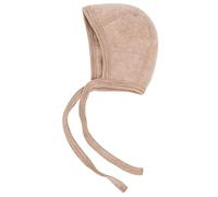 Engel Natur Baby Häubchen, Fleece, 100% Wolle (Sand, 62-68)