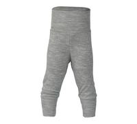 Engel natur Baby Hose lang mit Nabelbund Bio-Schurwolle/Seide Hellgrau Melange 62/68