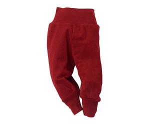 Engel Natur Baby Hose mit Nabelbund Bio-Merinowolle melange-rot Gr.62/68