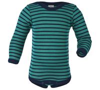 Engel natur Baby / Kinder Body Langarm Bio-Schurwolle/Seide Eisvogel/Marine 98/104