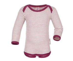Engel natur Baby / Kinder Body Langarm Bio-Schurwolle/Seide orchidee-natur 98/104