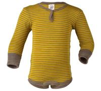 Engel natur Baby / Kinder Body Langarm Bio-Schurwolle/Seide Safran/Walnuss 86/92