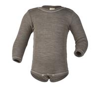 Engel natur Baby / Kinder Body Langarm Bio-Schurwolle/Seide Walnuss 74/80