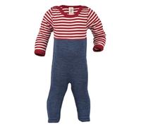 Engel natur Baby Schlaf-Overall Schurwolle kbT Rot Melange/Natur 62/68