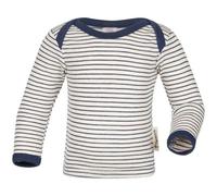 Engel natur Baby Schlupfhemd Langarm Bio-Schurwolle/Seide Marine-natur 86/92
