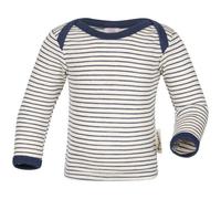 Engel natur Baby Schlupfhemd Langarm Bio-Schurwolle/Seide Marine-natur 98/104