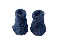 Engel Natur, Baby-Schühchen Fleece, 100% Wolle (kbT) (1, Blau Melange)