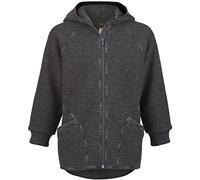 Engel Natur, Baby Walkjacke mit Reißverschluss, 100% Schurwolle (kbT) (Lavagrau Melange, 74-80)