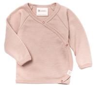 Engel Natur | Baby Wickel-Shirt | 70% Wolle (Bio, 30% Seide | Mit Druckknöpfen (DE/NL/SE/PL, Numerisch, 74, 80, Dusty Rose)