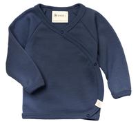 Engel Natur | Baby Wickel-Shirt | 70% Wolle (Bio, 30% Seide | Mit Druckknöpfen (DE/NL/SE/PL, Numerisch, 74, 80, Marine)