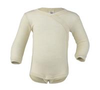 Engel natur Baby Wickelbody Langarm Bio-Schurwolle/Seide Natur 74/80