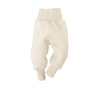 Baby Hose Fleece, 100% Schurwolle, Engel Natur mit Nabelbund, 50/56, Natur