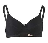 Engel Natur Damen BH ohne Bügel Reine Bio-Baumwolle, Schwarz, Gr. 80B
