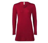 Engel natur Damen Long-Schlaf-Shirt langarm Bio-Schurwolle/Seide Malve 42/44