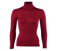 Engel natur Damen Rolli Langarm Bio-Schurwolle/Seide Malve 38/40