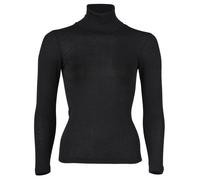 Engel natur Damen Rolli Langarm Bio-Schurwolle/Seide Schwarz 42/44