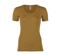 Engel Natur, Damen Shirt Kurzarm, 100% Wolle (kbT) (34-36, Safran)