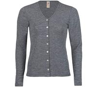 Engel Natur, Damen Strickjacke, 100% Wolle (kbT) (38/40, Schiefer)