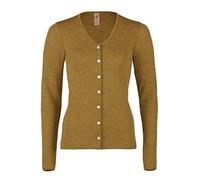Engel Natur, Damen Strickjacke, 100% Wolle (kbT) (46-48, Safran Melange)