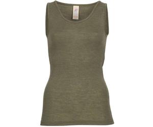 Engel natur Damen Trägerhemd Bio-Schurwolle/Seide Olive 34/36