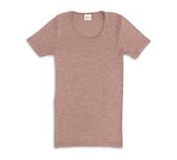 Engel Natur, Damen Unterhemd Kurzarm, 70% Wolle (kbT), 30% Seide (DustyRose, 46-48)
