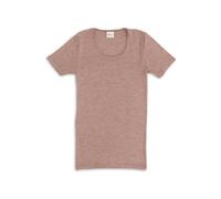 Engel Natur, Damen Unterhemd Kurzarm, 70% Wolle (kbT), 30% Seide (DustyRose, 42-44)