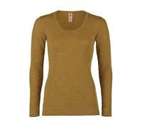 Engel - Damen-Shirt L/S - Alltagsunterwäsche, Gr. S 38/40, braun (SafranMelange)