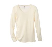 Engel Natur Damen Unterhemd Langarm Wolle Seide natur Gr. 34/36