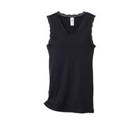 Engel Natur Damen Unterhemd ohne Arm Wolle Seide schwarz Gr.42/44