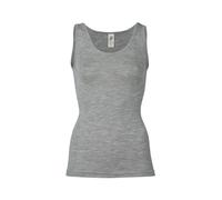 Engel Natur Damen Unterhemd Wolle Seide hellgrau-melange Gr.38/40