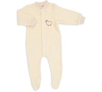 Engel Natur Einteiliger Schlafanzug mit Fuß Wolle 86/92