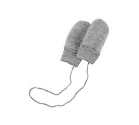 Engel Natur Fäustlinge aus Wollfleece, Hellgrau Melange, OneSize