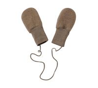 Engel Natur Fäustlinge aus Wollfleece, Walnuss Melange, OneSize