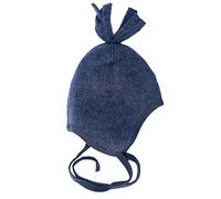 Engel Natur, Fleece Mütze, 100% Wolle (kbT) (74/80, Blau Melange)