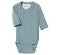 Engel Natur Frühchen und Baby Wickelbody Wolle Seide Langarm bergblau Gr. 50