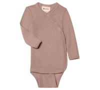 Engel Natur Frühchen und Baby Wickelbody Wolle Seide Langarm dustyrose Gr. 44