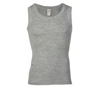 Engel natur Herren Achselshirt Bio-Schurwolle/Seide Hellgrau Melange 50/52