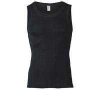 Engel natur Herren Achselshirt Bio-Schurwolle/Seide Schwarz 50/52