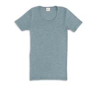 Engel Natur, Herren T-Shirt, Wolle und Seide (46/48, Bergblau)