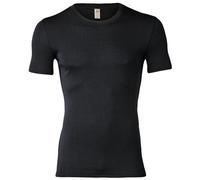 Engel natur Herren Unterhemd Kurzarm Bio-Schurwolle/Seide Schwarz 46/48