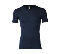 Engel Natur Herren Unterhemd Kurzarm Wolle Seide marine Gr.50/52