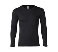 Engel Natur Herren Unterhemd Langarm Wolle Seide schwarz Gr.46/48