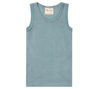 Engel Natur | Kinder Achselhemd Top | 70% Wolle (kbT), 30% Seide | GOTS Zertifiziert (DE/NL/SE/PL, Numerisch, 92, Regular, Bergblau)