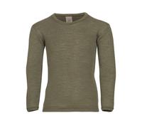 Engel Natur Kinder Langarmshirt Unterhemd Wolle Seide olive Gr. 116